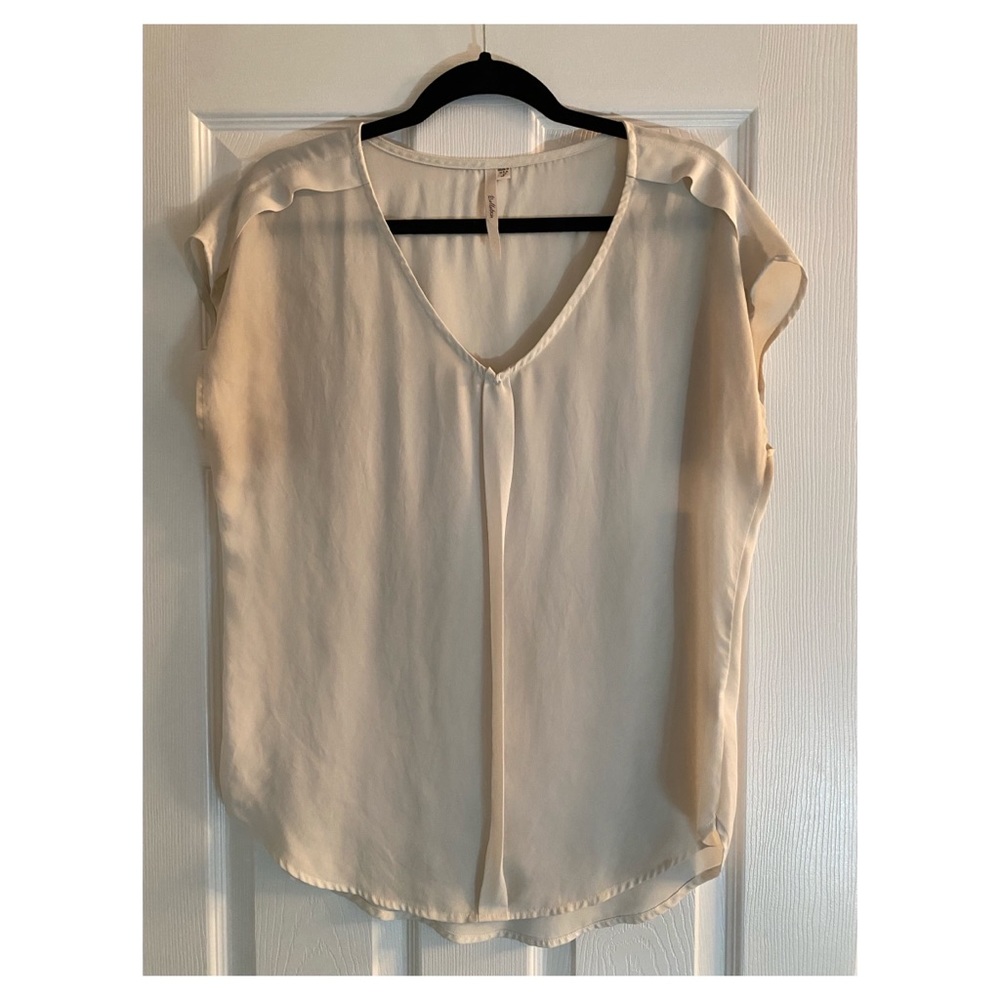 Off white, good condition.